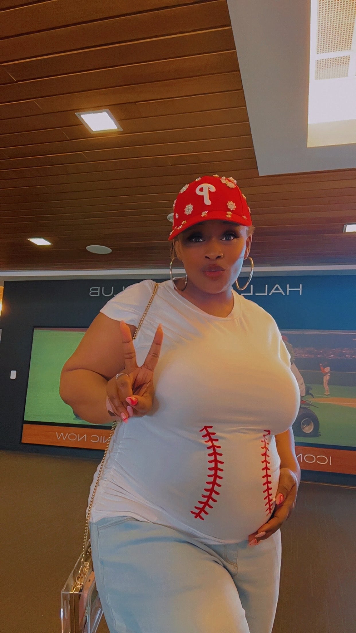 Blinged Out Phillies Cap – Handmade Crystal Snapback