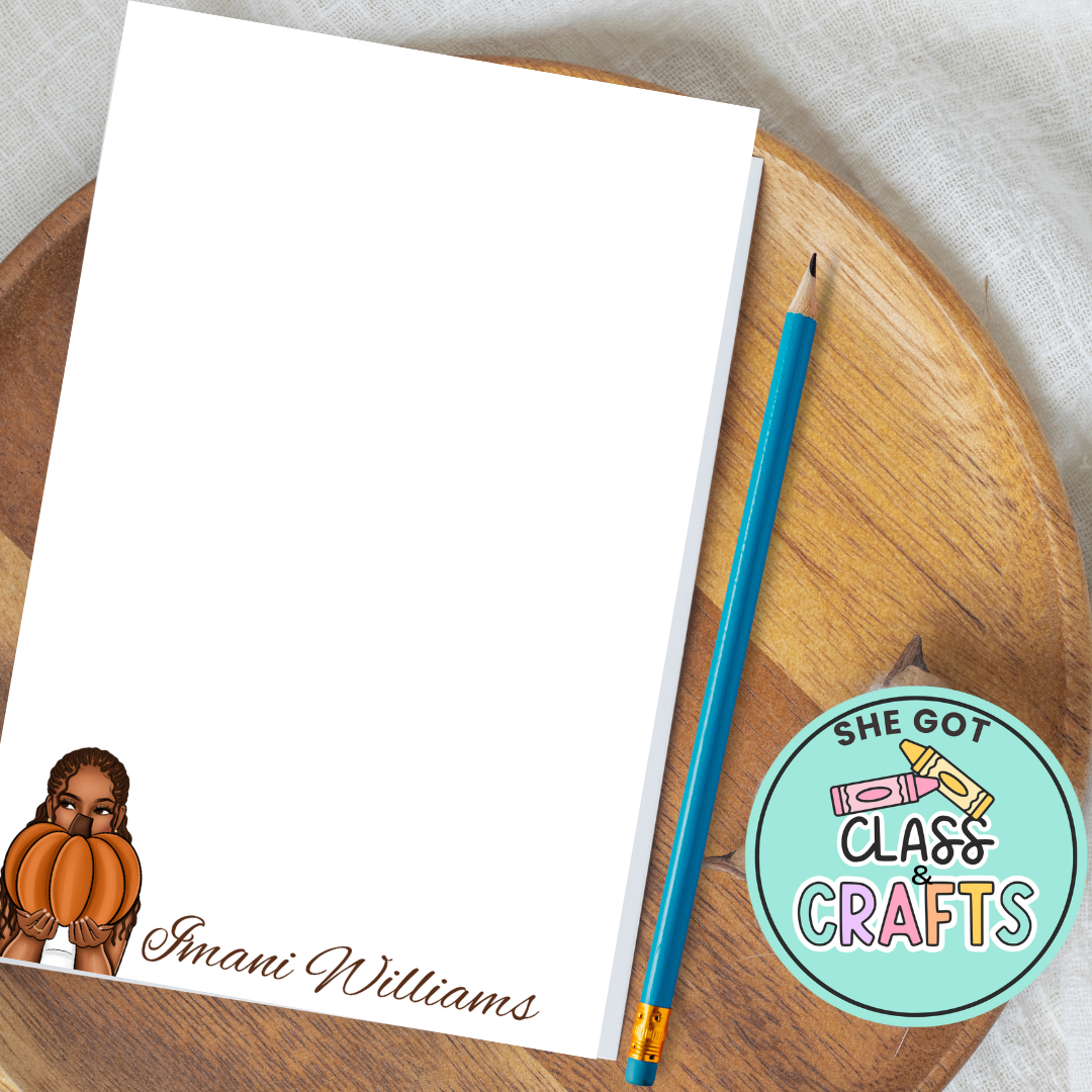 Elegant  Fall Signature Notepad