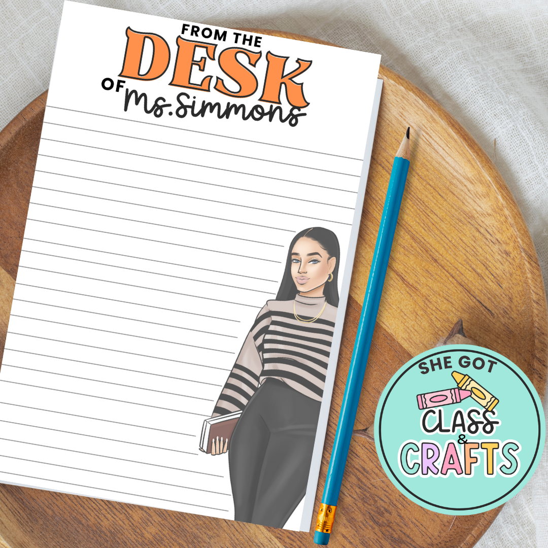 Personalized Teacher Desk Pad