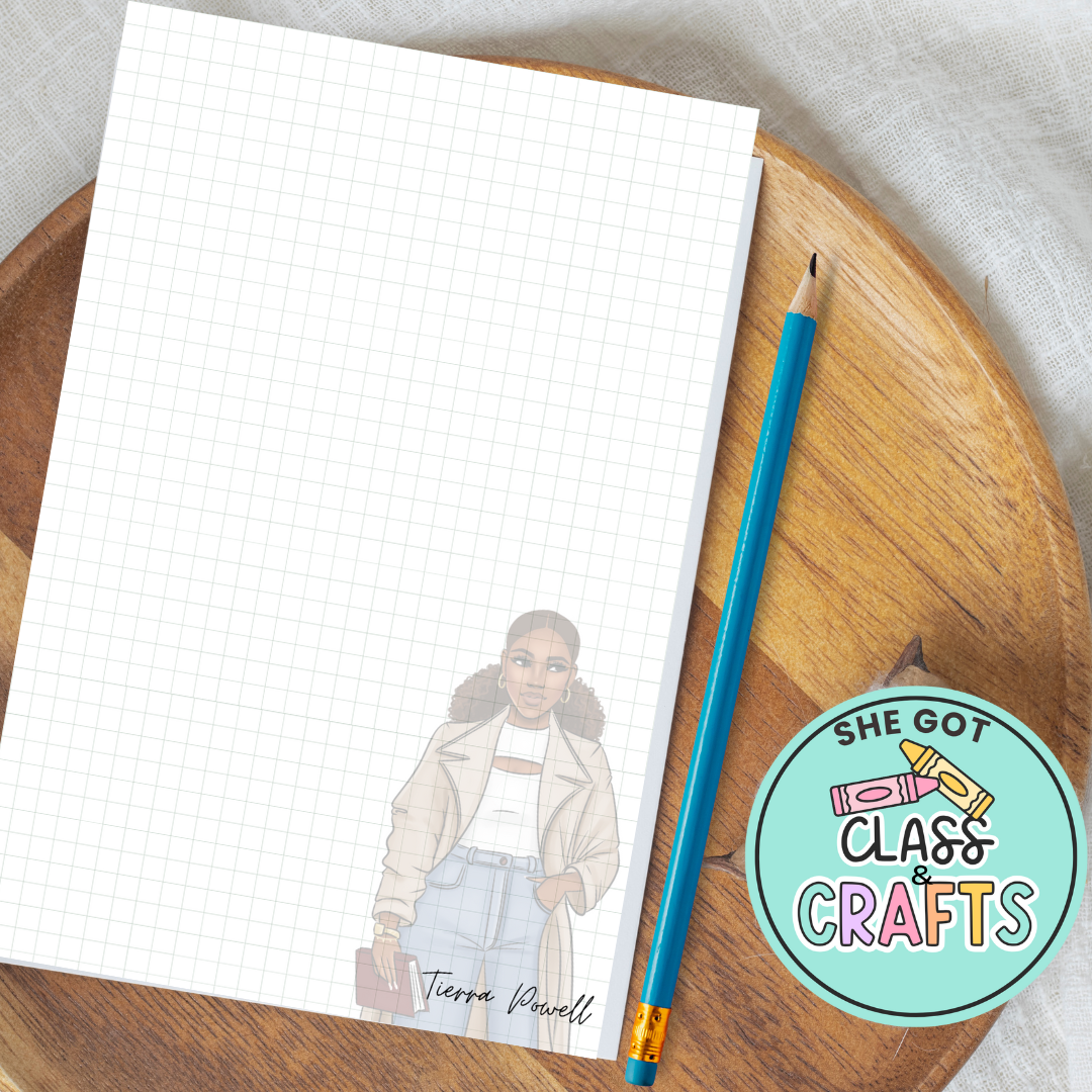 Graph & Grow Grid Notepad