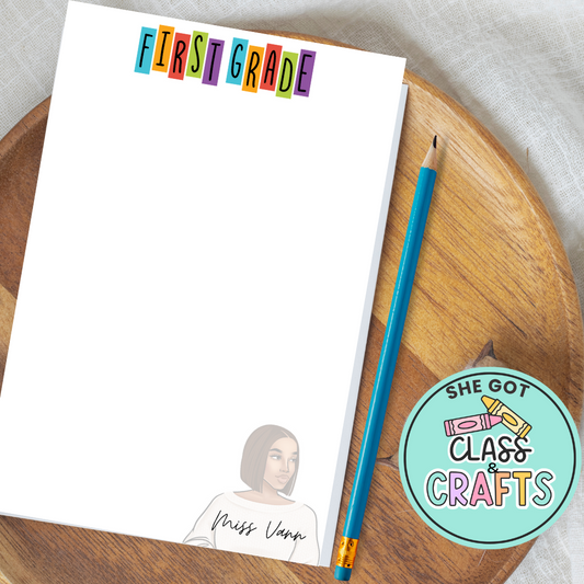 K-5 Grade Vibes Notepad Notepad