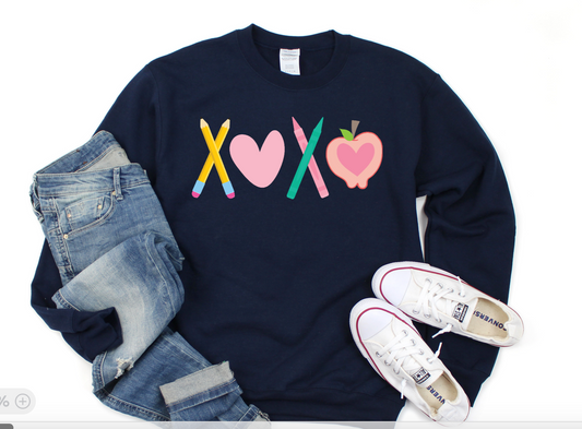 Xoxo Teacher Sweatshirt image 0